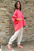 Mimi Pillow Cotton Batwing Blouse Watermelon 